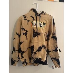 Hunter X Hunter Gon Hoodie Large Anime Bleach Tie Dye Tan Pullover